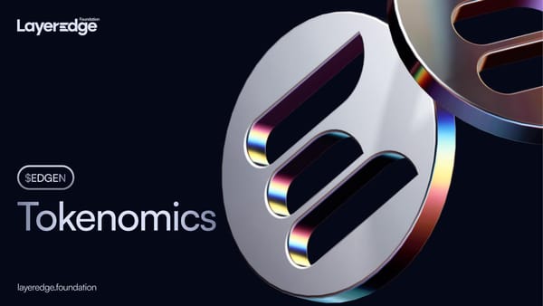 Introducing $EDGEN Tokenomics